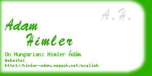 adam himler business card